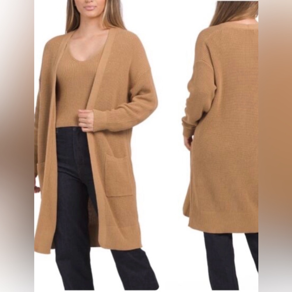 Frye Women's Tan Long Cardigan NEW WITH TAGS